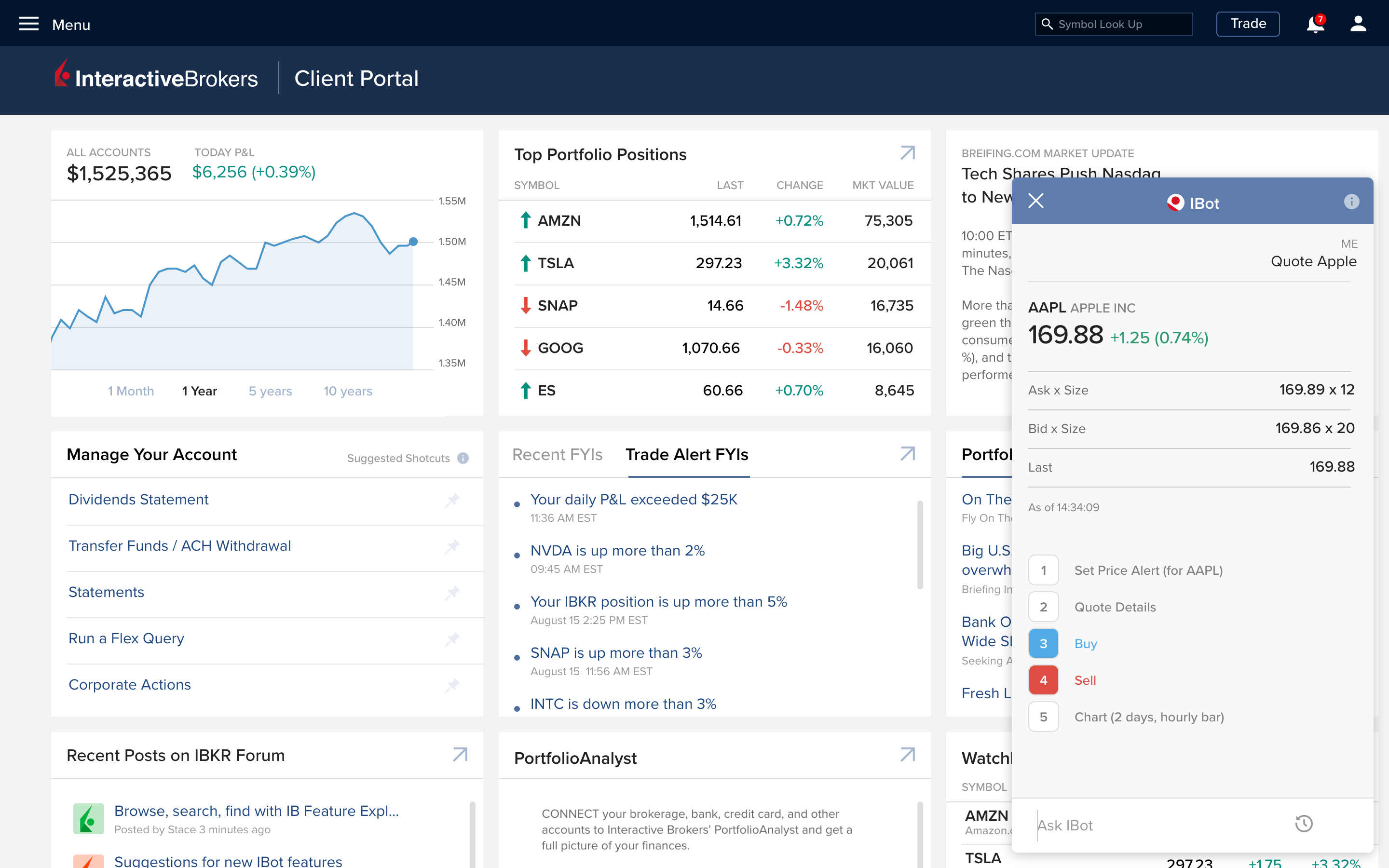 Open IBot from Client Portal