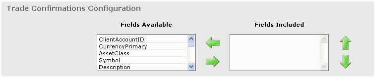 Confirmation Flex Configuration